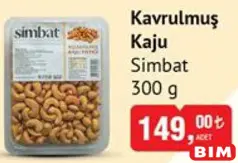 SİMBAT KAVRULMUŞ KAJU 300 G SİMBAT KAVRULMUŞ KAJU 300 G